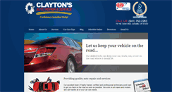 Desktop Screenshot of claytonsautoservice.com